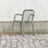 Billede af Mandalay Ivy Wire Havestol SH: 43,5 cm - Olivengrøn 