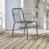 Billede af Mandalay Ivy Wire Havestol SH: 43,5 cm - Antracit