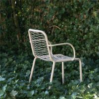 Billede af Mandalay Ivy Wire Havestol SH: 43,5 cm - Taupe 