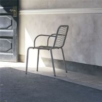 Billede af Mandalay Ivy Wire Havestol SH: 43,5 cm - Taupe 