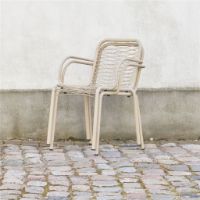 Billede af Mandalay Ivy Wire Havestol SH: 43,5 cm - Taupe 