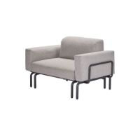 Billede af Mandalay Ivy Loungestol m. Udtræk SH: 42 cm - Antracit