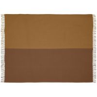 Billede af Silkeborg Uldspinderi Secret Plaid 130x190 cm - Ocher/Caramel