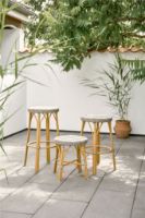 Billede af Sika-Design Simone Exterior Counterstol H: 68 cm - Ivory/Cappuchino