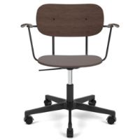 Billede af Audo Copenhagen Co Task Chair SH: 47 cm - Dark Stained Oak/Aluminium