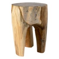 Billede af Nordal Teak Skammel I Træ H: 41 cm - Natur 