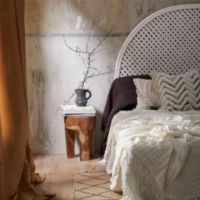 Billede af Nordal Teak Skammel I Træ H: 41 cm - Natur 