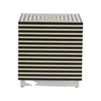 Billede af Nordal Taura Bord H: 47 cm - Sort/Råhvid 