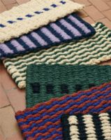 Billede af HAY Coco Door Mat Stripe/Wave 80x40 cm - Brown/Navy
