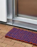 Billede af HAY Coco Door Mat Stripe/Wave 80x40 cm - Brown/Navy
