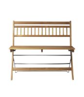 Billede af FDB Møbler M23 Lilleø Altanbænk SH: 45 cm - Natur Olieret Teak 