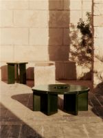 Billede af Ferm Living Deya Coffee Table Ø: 80 cm - Dark Green 