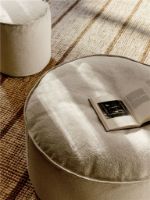 Billede af Ferm Living Aun Cotton Pouf Ø: 80 cm - Off-White  