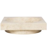 Billede af Ferm Living Hew Low Centerpiece H: 7 cm - Travertine