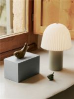 Billede af Ferm Living Frill Portable Lamp H: 22 cm - Cashmere/White 