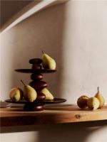 Billede af Ferm Living Pebble Dessert Stand H: 27,36 cm - Dark Brown 