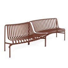Billede af HAY Palissade Park Dining Bench In-Out Starter Set/Set Of 2 L: 283 cm - Iron Red