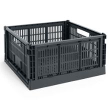 Billede af HAY Colour Crate Large Square 42x42 cm - Charcoal 