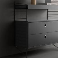 Billede af String Gulvgavl 1 stk. H: 85 cm - Dark Grey