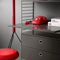 Billede af String Furniture Hylder 3 Stk. 58x30 cm - Dark Grey