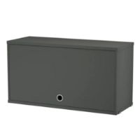 Billede af String Furniture Cabinet W. Flip Door 78x42 cm - Dark Grey