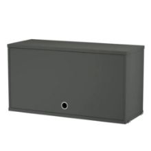 Billede af String Furniture Cabinet W. Flip Door 78x42 cm - Dark Grey