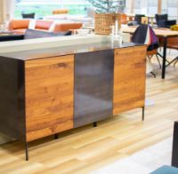 Billede af Fornestas Skænk 165x85 cm - Valnød/Metal UDSTILLINGSMODEL 