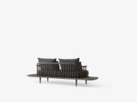 Billede af &Tradition Fly SC3 Sofa w. Side Tables L: 240 cm - Smoked Oiled Oak/Hot Madison 093
