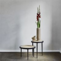 Billede af 101 Copenhagen Hako Table Low Ø: 50 cm - Burned Black UDSTILLINGSMODEL