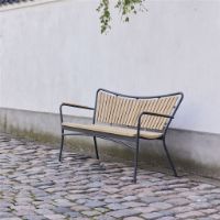 Billede af Mandalay Marguerit Havebænk L: 143 cm - Antracit/Teak