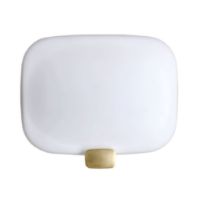 Billede af DCW Editions Light Me Tender Horizontal H: 25 cm - Aluminium/Hvid Glas 