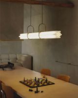 Billede af DCW Editions NL12 Lampe B: 130 cm - Hvid Glas