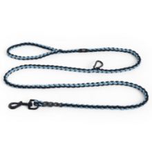 Billede af HAY Dogs Leash Braided Adjustable L: 160 cm  M/L - Blue/Black
