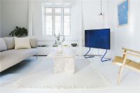 Billede af Pedestal Pipe Sway TV Stativ 100x78 cm - Ultra Marine