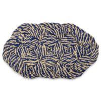 Billede af HAY Coco Door Mat Swirl 40x80 cm - Blue/Off-white 