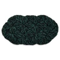 Billede af HAY Coco Door Mat Swirl 40x80 cm - Green/Black