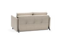 Billede af Innovation Living Cubed Sovesofa m. Armlæn L: 140 cm - Blida Sand Grey/Mat Sort
