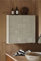 Billede af Kristina Dam Studio Grid Wall Cabinet 60x60 cm - Beige OUTLET