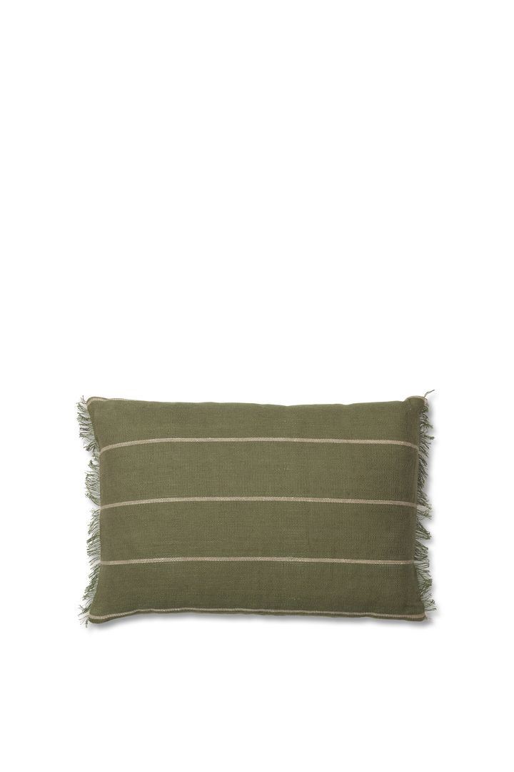 Billede af Ferm Living Calm Cushion 40x60 cm - Olive/Off-White 