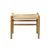 Billede af FDB Møbler J83 Skammel Jørgen Bækmark H: 41 cm - Smoked / Nature