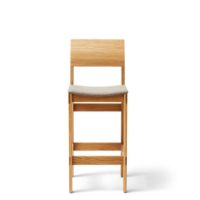 Billede af Form & Refine Sonder Bar Chair m. Polstring SH: 66,5 cm - Naturolieret Eg/Hallingdal