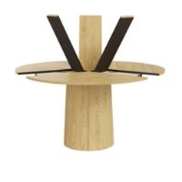 Billede af Skovby SM33 Spisebord inkl. 3 stk. Tillægsplader Ø: 123-149 cm - Lakeret Eg
