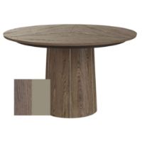 Billede af Skovby SM33 Spisebord inkl. 3 stk. Tillægsplader Ø: 123-149 cm - Lakeret Mokka Eg/Muskat Laminat
