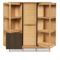 Billede af Skovby SM546 Dual Cabinet H: 145 cm - Naturolieret Valnød