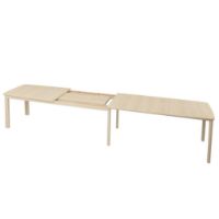 Billede af Skovby SM108 Spisebord L: 238-391 cm - Hvidolieret Eg