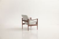 Billede af LK Hjelle Lænestol 711 H: 75 cm - Valnød Sheepskin Moonlight 