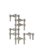 Billede af STOFF Nagel Candle Holder H: 6,9 cm - Brushed Chrome