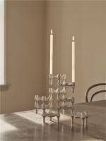 Billede af STOFF Nagel Quist Candle Holder H: 5,9 cm - Brushed Chrome