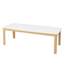 Billede af Skovby SM108 Spisebord L: 238-391 cm - Naturolieret Eg/Hvid Laminat 