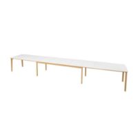 Billede af Skovby SM108 Spisebord L: 238-391 cm - Naturolieret Eg/Hvid Laminat 